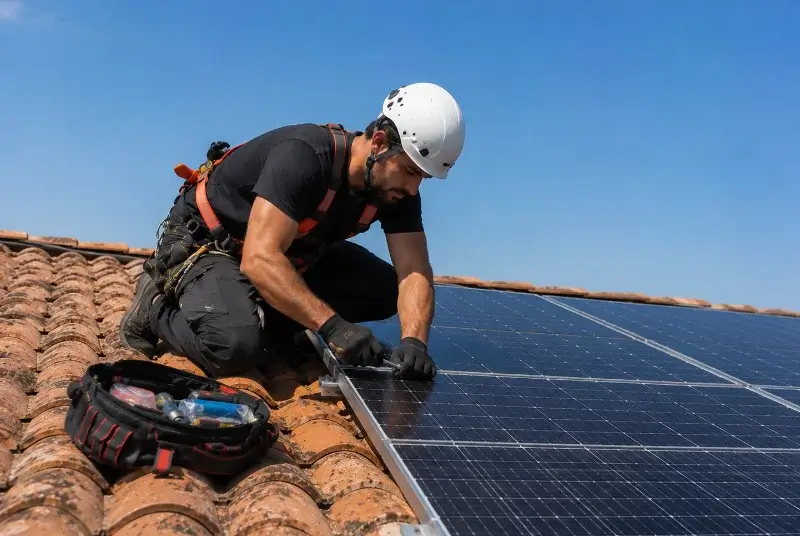 Maintenance et monitoring de panneaux solaires à Rontalon