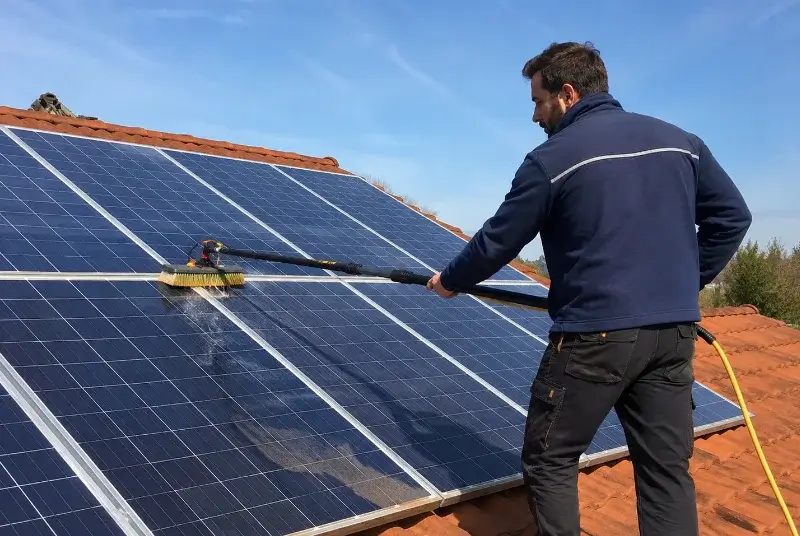 Nettoyage et entretien de panneaux solaires à Rontalon